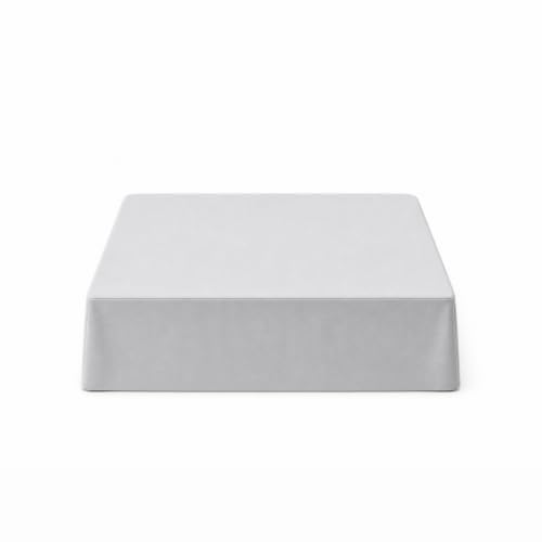 Queen Size Fitted Bed Sheet 80x59 Inches Light Gray Elasticized Cover