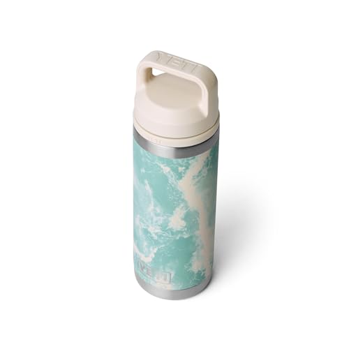 YETI Rambler 18 oz Sea View Leakproof Insulated Water Bottle with Chug Cap