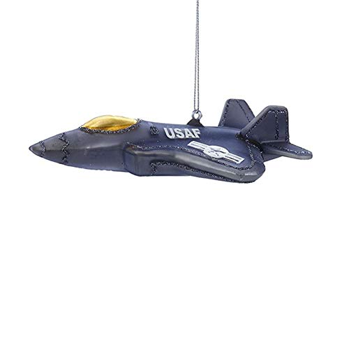 U.S. Air Force Fighter Plane Christmas Ornament - Patriotic Holiday Decor