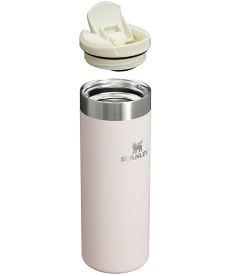 Stanley AeroLight Transit Bottle 16 oz | Locking Drink Through Lid | Leak Resistant Water Bottle or Coffee Travel Mug | Lightweight Insulated Stainless Steel | BPA-Free | Rose Quartz