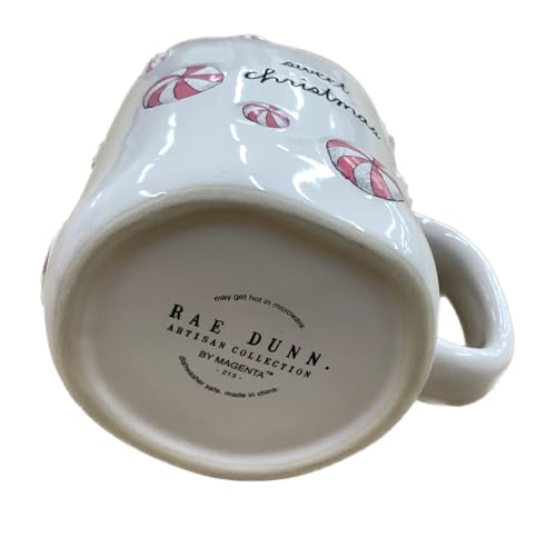 Festive Christmas Pink Peppermint Ceramic Mug - Sweet Christmas Variation