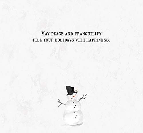 Christmas Greeting Card Set with Glitter Embellishments and Full Color Inside Designs - 14 Long Cards & Envelopes