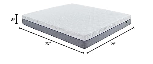 Novilla Bliss Green Tea Memory Foam Twin Mattress, Twin Mattress 10 Inch for Kids for Refreshing Sleep with Cool-Touch Nylon Cover, Zone Support & Pain Relief with CertiPUR-US Certified Foams