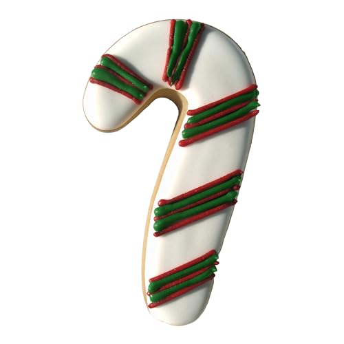 Red Cookie Cutter 3.5 Inch Candy Cane Shape Holiday Baking Tool