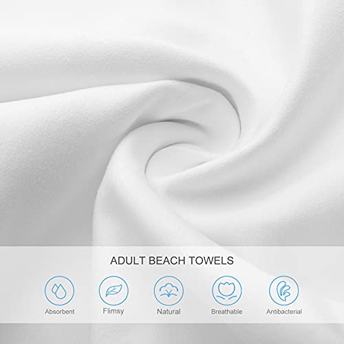 Martini Cocktail Chic Microfiber Beach Towel - Oversized 32x52in, Quick Dry Sand-Free Travel Towel
