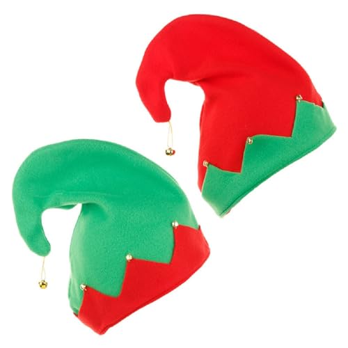 Festive Christmas Elf Hat - Green Holiday Party Costume Accessory