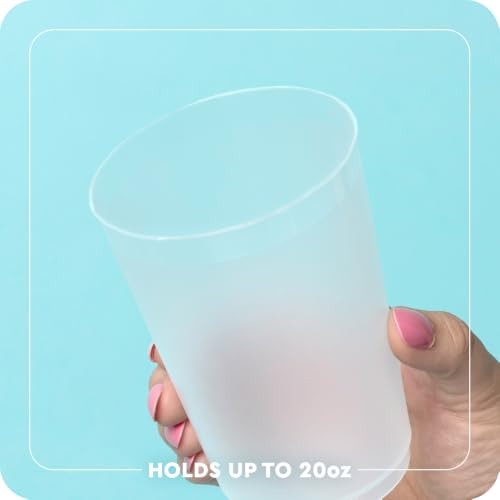 Reusable Plastic Cups 20oz Set for Parties and Tailgates - Athens Football Design