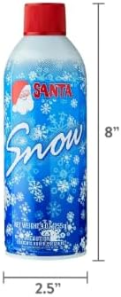 Santa Decorative Snow Spray - 9 Oz | Pack of 2 | Solvent-Free for Safe Holiday Decorating