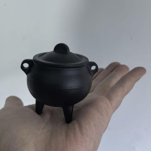 Small Cast Iron Incense Burner with Removable Lid - Gothic Home Decor