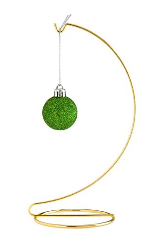 Gold Metal Ornament Display Stand - 10 Inch Tall for Christmas, Glass Terrariums, and Crafts - Pack of 6