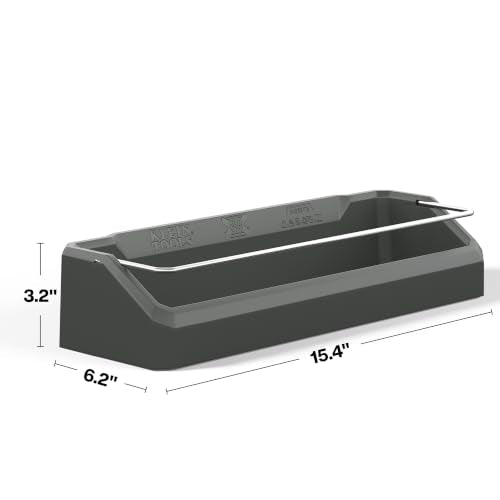 Modular Wall Shelf for Garage Storage - Narrow Shelf with Steel Rod, Compatible with MODbox Panel System