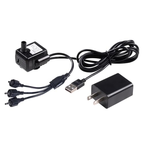 Replacement Water Pump for Indoor Tabletop Fountain - USB Submersible Pump