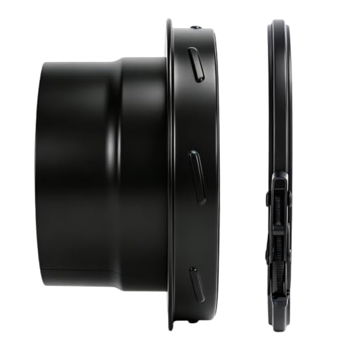 6 Inch Stove Pipe Adapter Stainless Steel Single to Double Wall Chimney Fitting Black