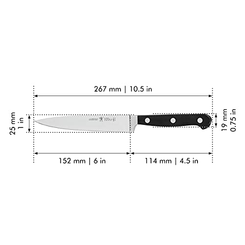 4-Piece Steak Knife Set with Utility Knife - German Stainless Steel