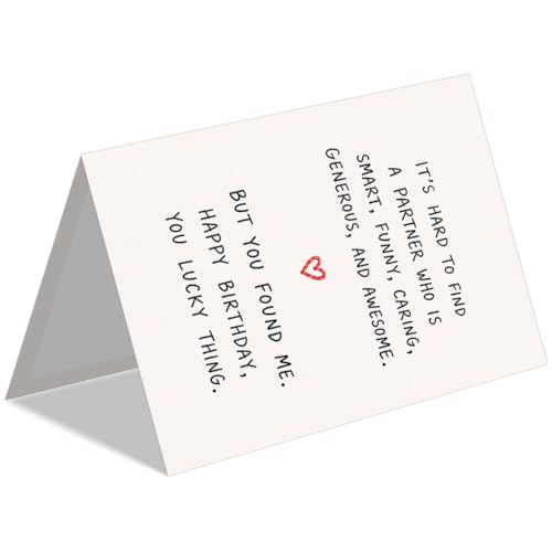 Funny Birthday Card for Husband Wife Partner DA-0142