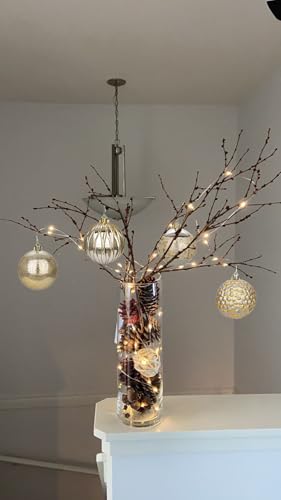 Christmas Tree Decorations Set 92 pcs Shatterproof Ornaments Gold & Silver - Variation of THIS listing