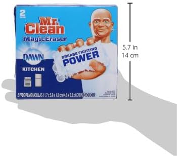Mr. Clean Magic Eraser - Kitchen Cleaning Pads with Durafoam | 2 Count for Effortless Cleaning
