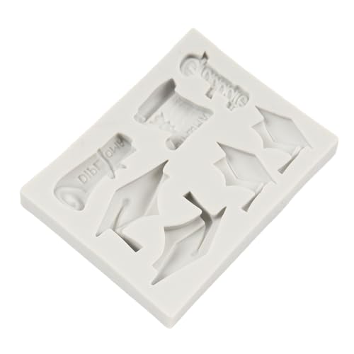Graduation Cap and Diploma Silicone Mold Set - Style B