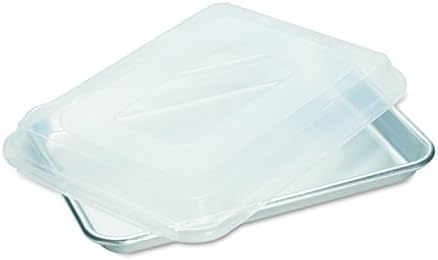 Nordic Ware Naturals Quarter Sheet Pan with Lid - Perfect for Baking and Meal Prep