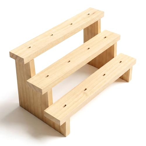 Wood Cakesicle Stand 2 Pack with Chalkboards - Rustic Dessert Display Rack
