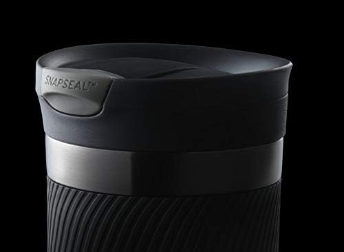 Contigo Byron Travel Mug - Stainless Steel Thermal Flask | Leakproof Design, 590 ml, Black