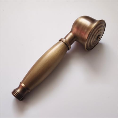 Vintage Brass Handheld Shower Head - Antique Telephone Style Bathroom Fixture