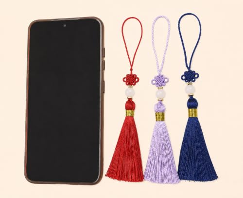 Hanbok Norigae Black Tassel Charm Ornament - Traditional Korean Decor