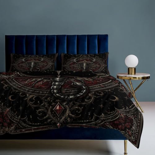 King Gothic Scorpion Bedding Set Dark Aesthetic Duvet Cover Comforter Cover