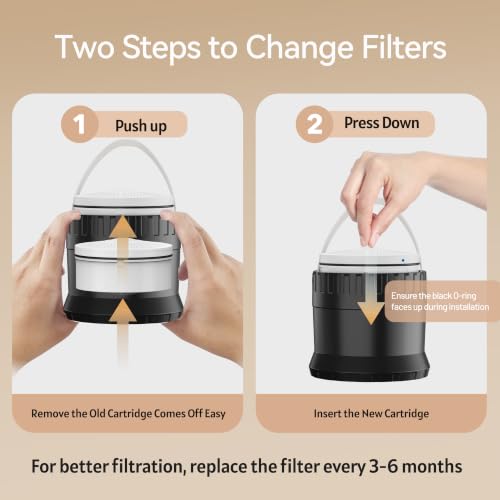 JDO Bath Filter for Tub Faucet - Matte Black Upgraded 3000 Gallon Water Filter
