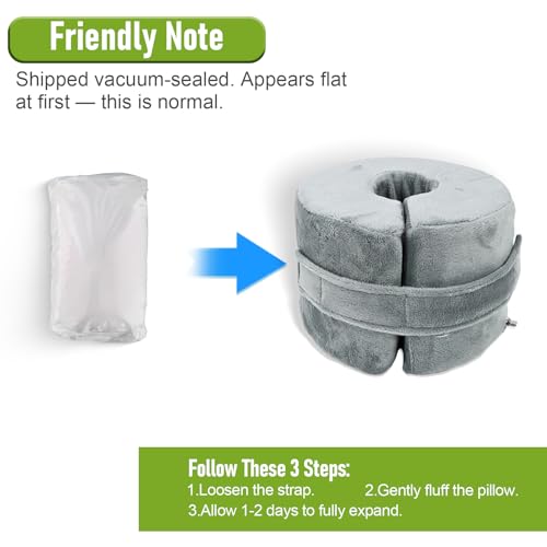 Foot Elevation Pillow with Ankle Support Cushion for Bed Sleep