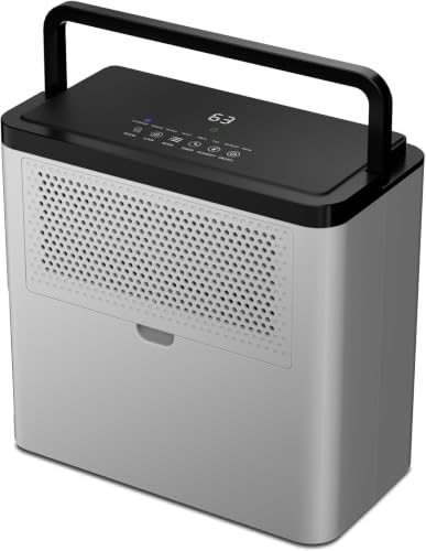 1500 Sq Ft Dehumidifier for Basement and Home with Drain Hose and Reusable Filter