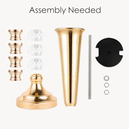 Gold Metal Vases Set of 2 for Tables - Wedding Centerpieces, Decor - Variation of THIS listing