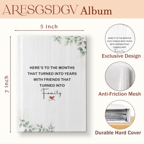 4x6 Photo Album Holds 36 Pictures - Durable Hardcover & Top-Loading Window
