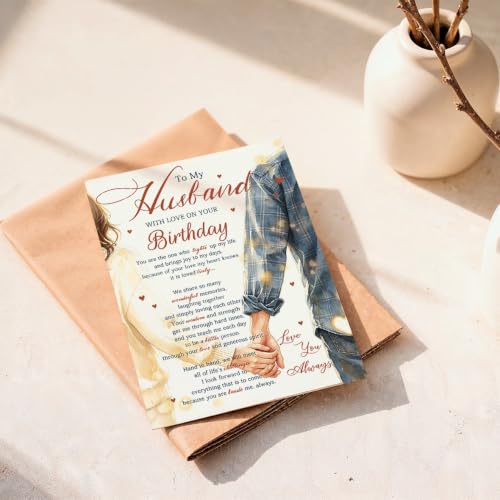 Romantic Birthday Card for Husband from Wife ZC-084 - Love & Appreciation