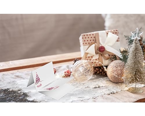 Christmas Table Place Cards Set 25 Tent Style Food Labels - Variation of Christmas / Christmas Table Place Card 03