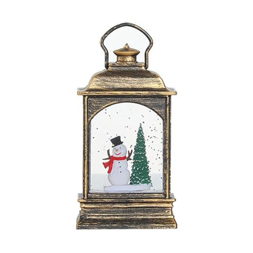 Christmas Snow Globe Lantern Lighted Snow Globes with Snowman - Holiday Decor