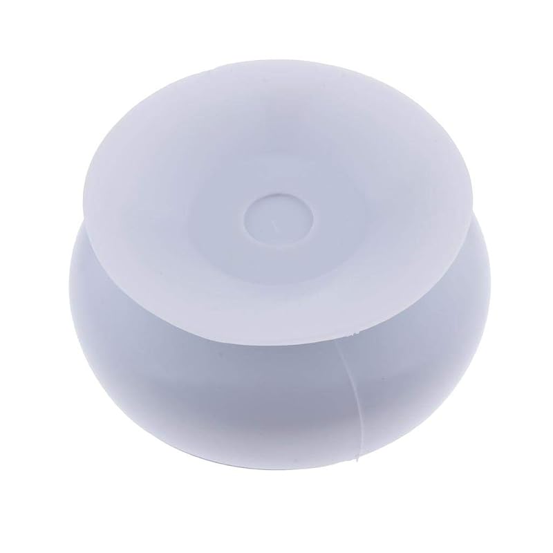 Mini Bathroom Clock with Suction Cup Mount – White, 75mm Dial