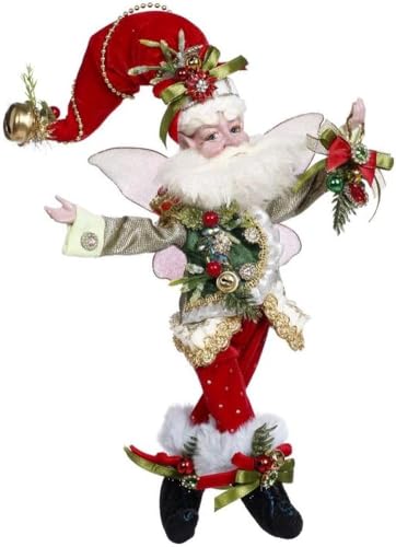 Small Jingle Bells Fairy Christmas Ornament - 11 Inch Holiday Decor