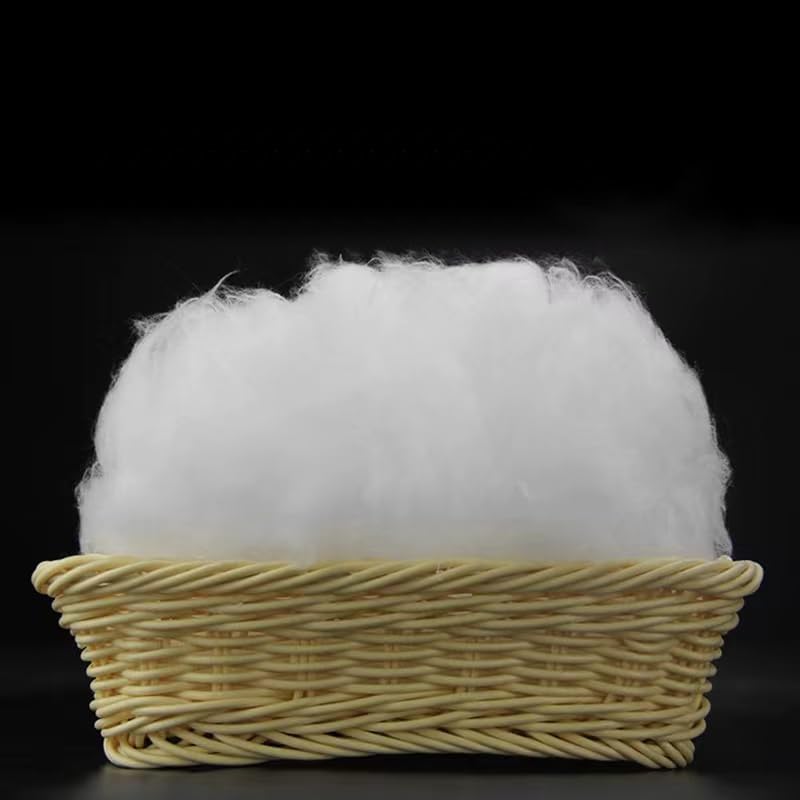 Vseegrs Premium Polyester Stuffing - Soft, Warm Fiber Filling for Stuffed Animals | 75g/2.6oz