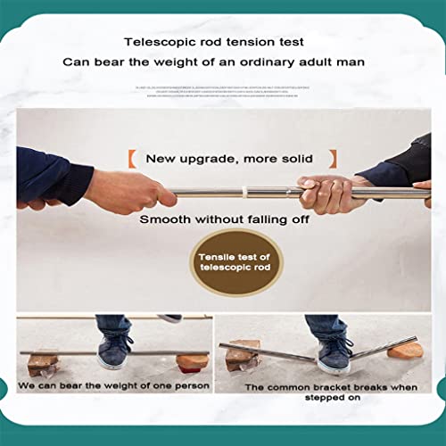 Telescopic U-Shaped Mosquito Net Canopy for King Bed with 3 Doors - White 78.7"W x 90.6"L