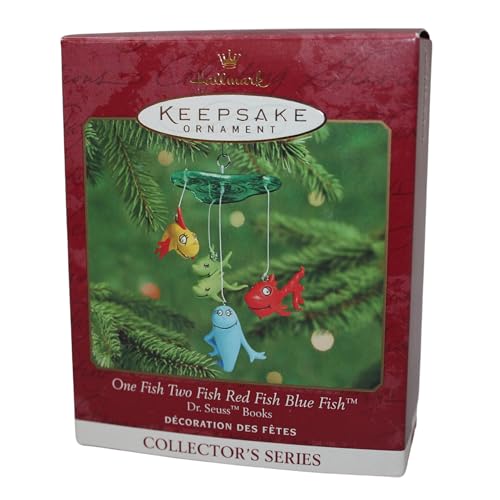 Hallmark Keepsake Ornament One Fish Two Fish Red Blue Fish Dr. Seuss Series (2000)