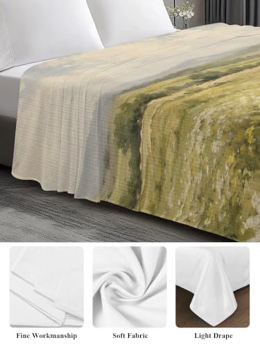 Twin Microfiber Flat Sheet - Mint Green & Emerald Green - Hotel Quality Bedding