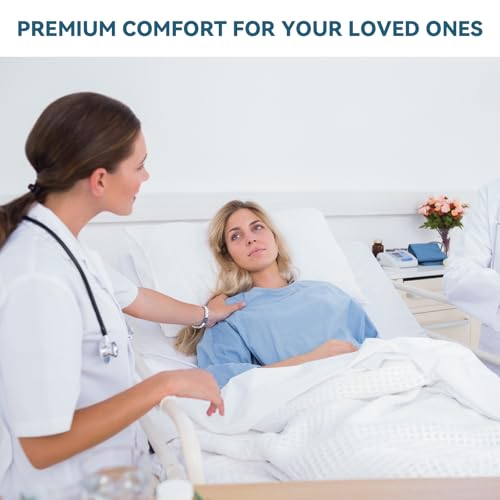 Hospital Bed Sheets Set 3 Piece Blue Fitted Flat Pillowcase Home & Hospital Use