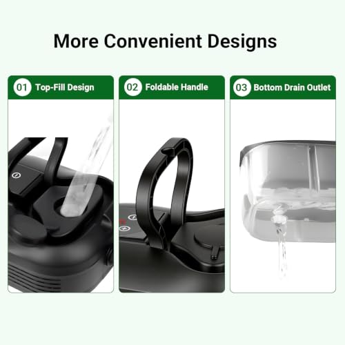 Handheld Steam Cleaner with 18 Accessories, 80-Minute Runtime, High-Pressure Steamer