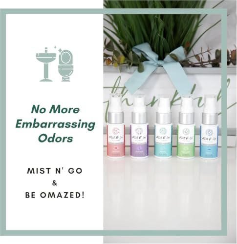 Bathroom Deodorizer Spray 5 Pack - Toilet Freshener & Room Odor Eliminator