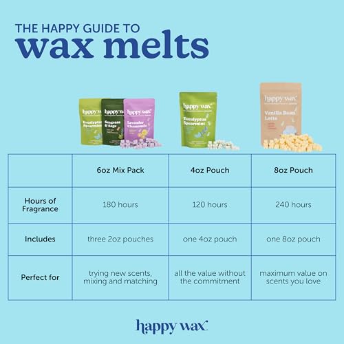 Soy Wax Melts - Fall Cinnamon Sticks Scented 8oz Pouch - Happy Wax