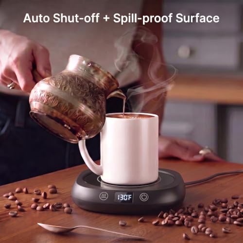 9-Level Electric Mug Warmer for Desk - Fast Coffee & Candle Heating with Touch Control