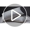 Queen Size Medium Firm Goose Down Pillows Set of 2 - Hotel Collection Bed Pillows