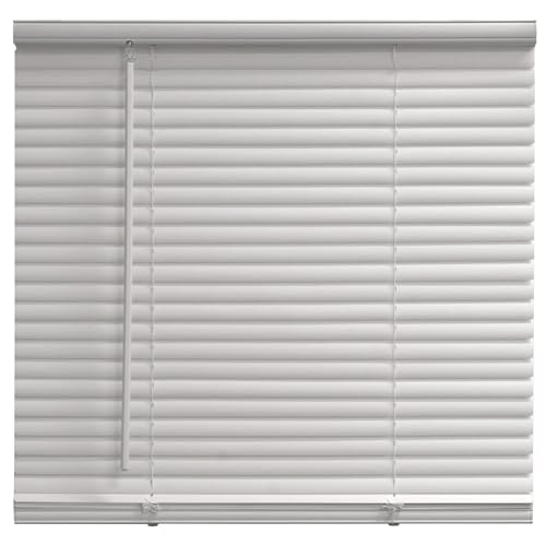 Cordless Light Window Blinds - 30W x 64L White, Easy to Install