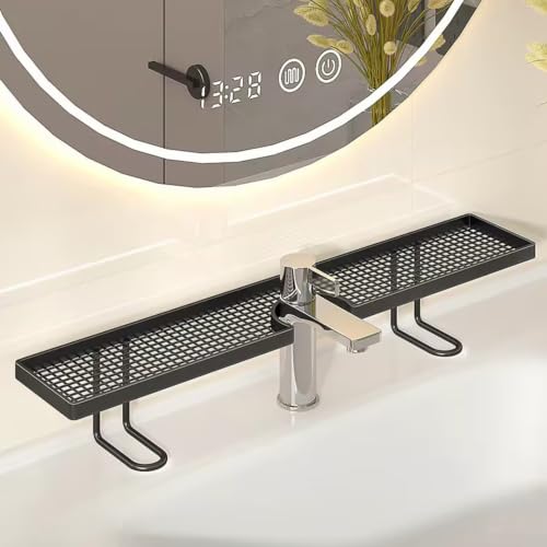 No-Drill Over Sink Organizer Rack Freestanding White - Bathroom & Kitchen Storage